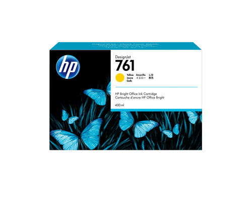 HP 761 400-ml Gelb DesignJet Tintenpatrone für T7100 & T7200 Drucker – Thermischer Tintenstrahl