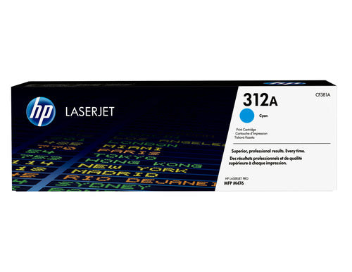 HP 312A Cyan Original LaserJet Toner Cartridge 2700 Pages
