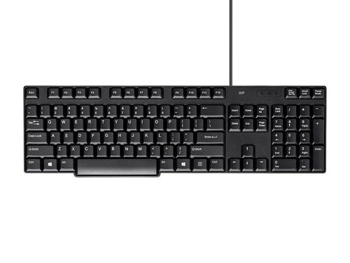 Wired Keyboard Monoprice 35106 Full-size USB QWERTY Black