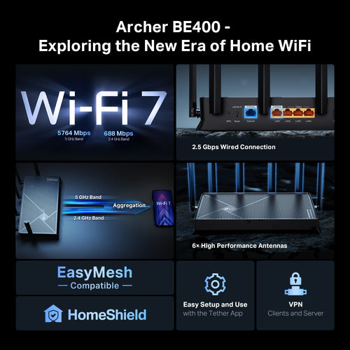 TP-Link Archer BE400 wireless router