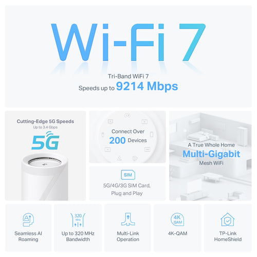 TP-Link DECO BE65-5G(1-PACK) mesh wi-fi system