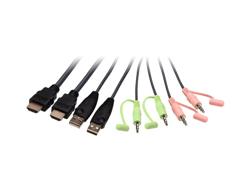 KVM Switch 2-Port USB 4K HDMI Fernauswahl 4096x2160