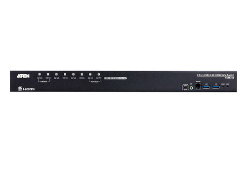4K Ultra HD KVM Switch ATEN CS18208 4096x2160 9.77W Black