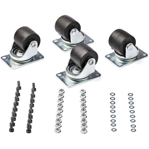Heavy Duty Casters for Server Racks StarTech.com 2-Inch Replacement Wheels Universal M6 Set of 4