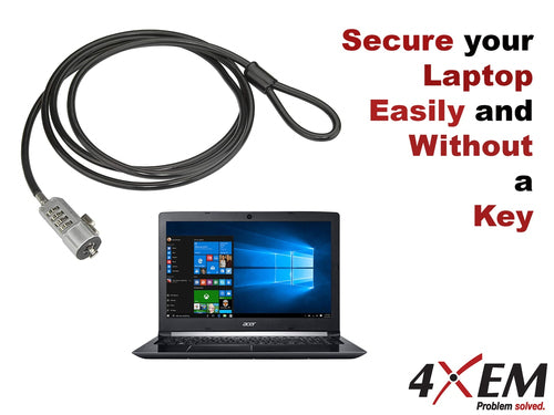 4XEM 4XLAPLOCK6B cable lock