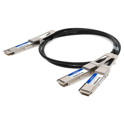 InfiniBand 200G QSFP-DD 1m Fiber Optic Cable 4xQSFP28