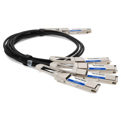 InfiniBand Fibre Optic Cable 1m QSFP-DD 4xQSFP28 AddOn Networks