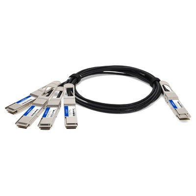 InfiniBand Fibre Optic Cable 1m QSFP-DD 4xQSFP28 AddOn Networks