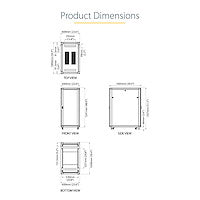 StarTech.com RK2536BKF rack cabinet
