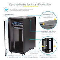 StarTech.com RK2536BKF rack cabinet