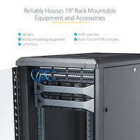 StarTech.com RK2536BKF rack cabinet