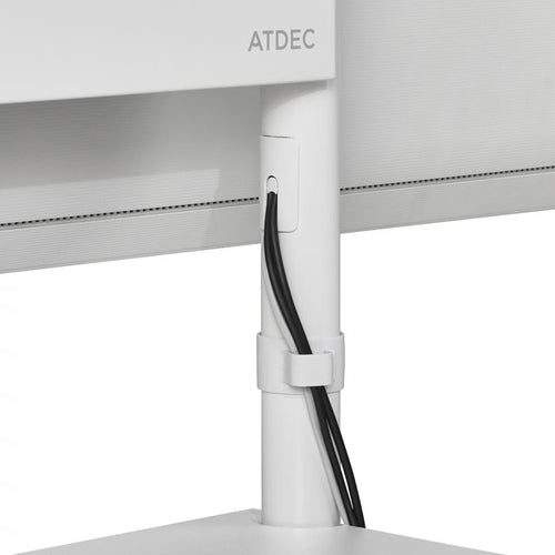 Freestanding Monitor Mount Atdec AD-TVC-70R-W 70kg Capacity Height Adjustable White