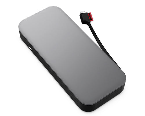 20000mAh Lenovo Go Portable Power Bank Lithium-Ion Black Grey