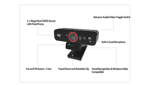 Adesso CyberTrack F1 webcam