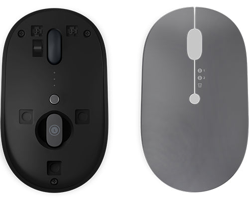 Lenovo Go Multi-Device Wireless Mouse Ambidextrous Optical 2400 DPI RF Bluetooth