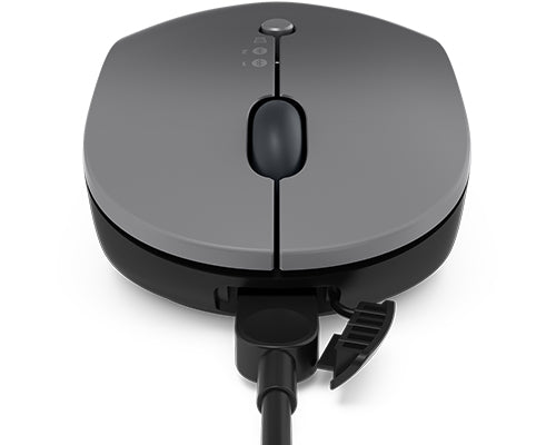 Lenovo Go Multi-Device Wireless Mouse Ambidextrous Optical 2400 DPI RF Bluetooth