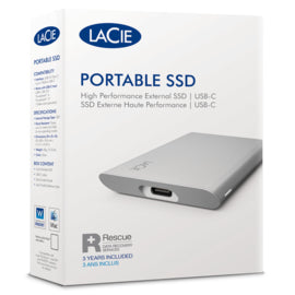 LaCie STKS1000400 external solid state drive