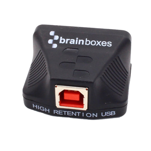 USB-C RS232 Cable Gender Changer 1m Black Brainboxes