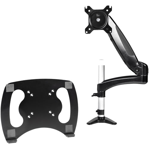 StarTech.com ARMUNONB1 Full Motion Laptop Stand - Ergonomic Adjustable Desk Mount for Laptops & Monitors