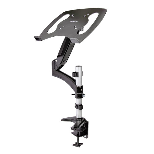StarTech.com ARMUNONB1 Full Motion Laptop Stand - Ergonomic Adjustable Desk Mount for Laptops & Monitors