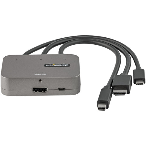 StarTech 3-in-1 Multiport 4K HDMI Adapter USB-C Mini DisplayPort