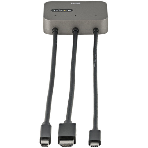 StarTech 3-in-1 Multiport 4K HDMI Adapter USB-C Mini DisplayPort