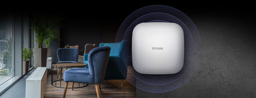 D-Link AX1800 Wi-Fi 6 Dual-Band Access Point – 1800 Mbit/s Geschwindigkeit, PoE