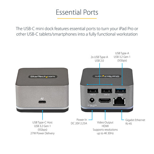 StarTech.com DK30CHPH mobile device dock station