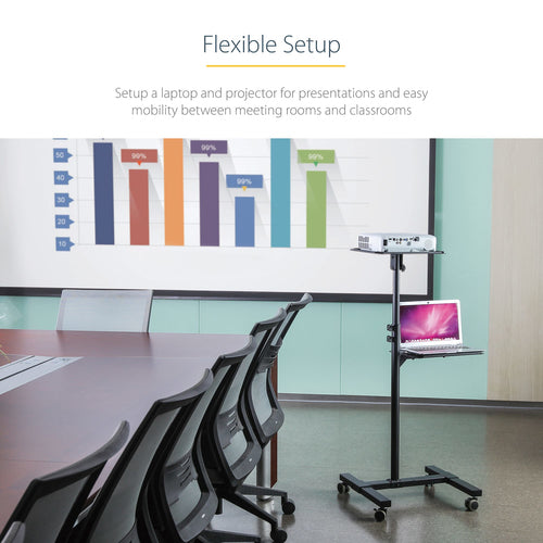 StarTech.com ADJPROJCART multimedia cart/stand