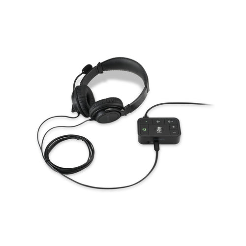 Kensington K83300WW Universal 3-in-1 Pro Audio Headset – Kontroll-Adapter, Schwarz