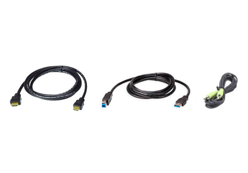 KVM Cable 1.8m USB HDMI ATEN 2L-7D02UHX3 Male Black