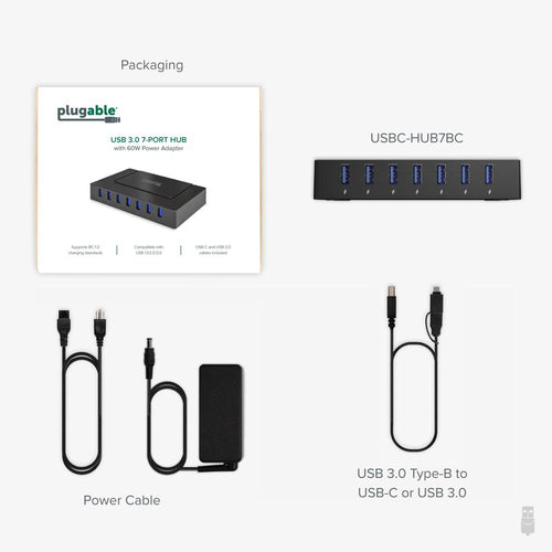 Plugable Technologies USBC-HUB7BC interface hub