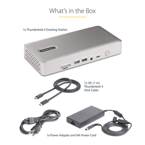 USB4 Thunderbolt 4 Docking Station 98W Charging Quad Display