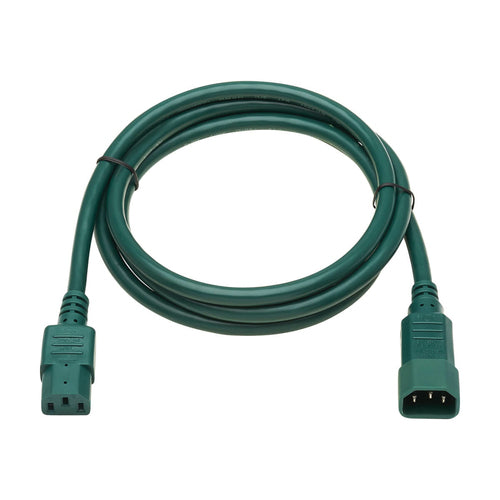Hochleistungs-PDU-Stromkabel C13 auf C14 15A 250V 1,8 m Grün