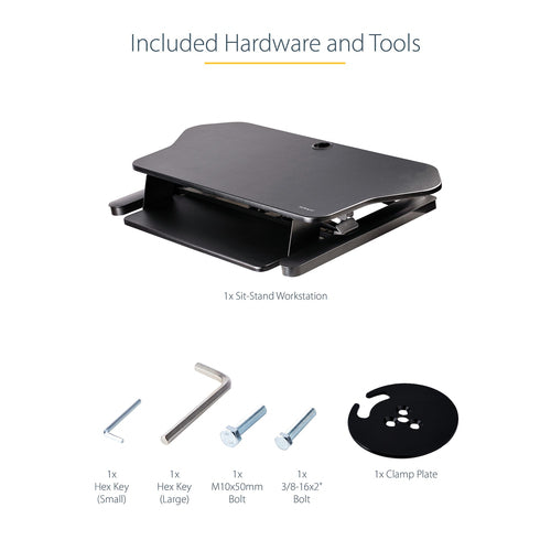 StarTech.com ARMSTSCORNR desktop sit-stand workplace