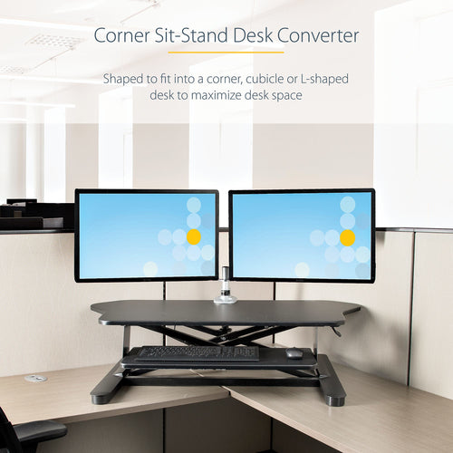 StarTech.com ARMSTSCORNR desktop sit-stand workplace