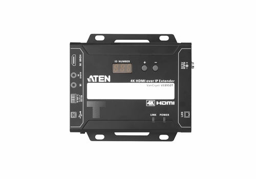 AV Extender 4K 4096x2160 Sender 100m Kabelgebunden HDCP Schwarz