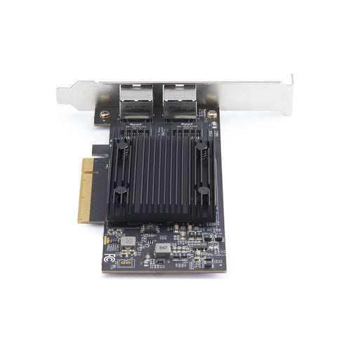 10Gb-PCIe-Netzwerkkarte StarTech Dual RJ45 Broadcom-Chipsatz