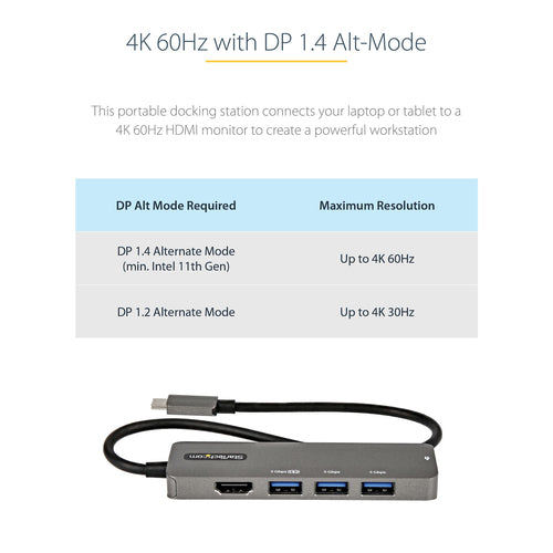 StarTech.com DKT30CHPD3 laptop dock/port replicator