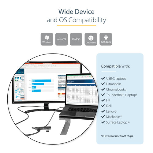 StarTech.com DKT30CHPD3 laptop dock/port replicator