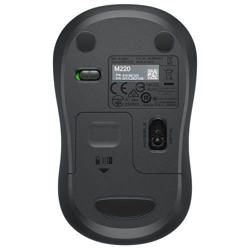 Wireless Optical Mouse Logitech M220 SILENT 1000 DPI Ambidextrous
