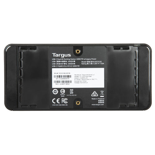 Targus DOCK192USZ laptop dock/port replicator