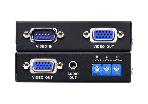 AV Extender ATEN VE170Q 300m Transmitter Receiver Schwarz