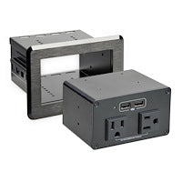 Conference Table Power Center StarTech 2x 120V AC Outlets USB Charging Station