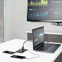 Conference Table Power Center StarTech 2x 120V AC Outlets USB Charging Station