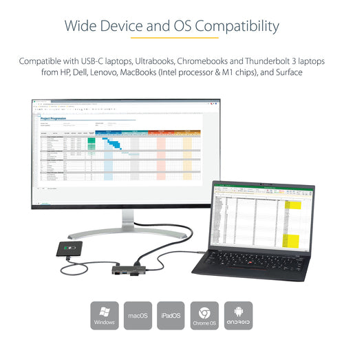 StarTech.com DKT30CHSDPD laptop dock/port replicator