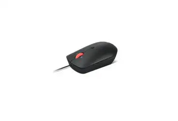 Lenovo Optische Maus – 2400 DPI, USB Typ-C, beidhändiges Design, Schwarz
