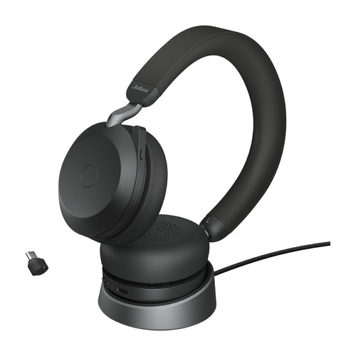 Jabra Evolve2 75 USB-C UC Headset kabellos kabelgebunden Schwarz 20-20000 Hz