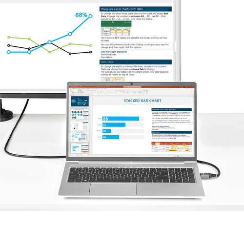 StarTech.com 12ft HDMI 2.1 Cable - 8K Ultra High Speed 48Gbps for Monitor/TV