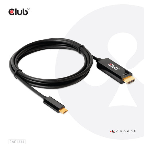 CLUB3D HDMI to USB Type-C Adapter - 4K60Hz Active Cable - 1.8m